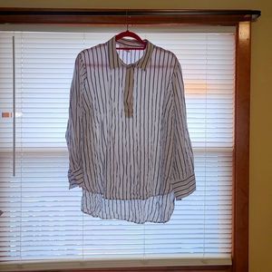 Workshop Republic shirt black and white women's size 1x